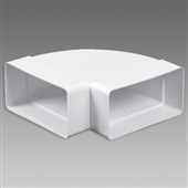 DEN BRAVEN Koleno vodorovné ploché 90° 2x150x75 bílé VE11831